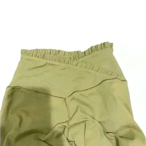 Aerie Offline Real Me 7/8 Leggings Green Size Small NWT Criss Cross Waist - Picture 3 of 4